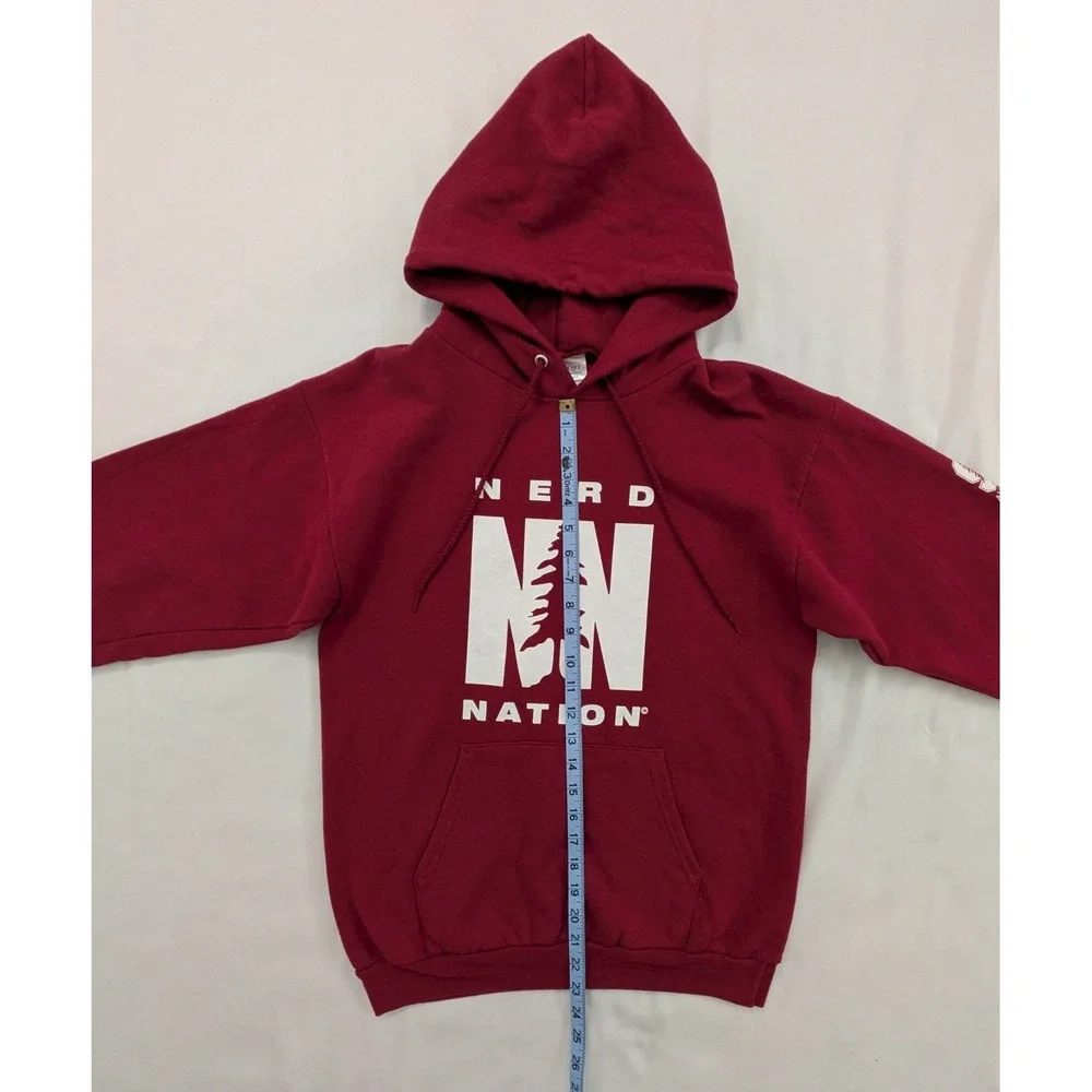 Stanford University Alumni Sweatshirt Hoodie Red Nerd Nation Small S